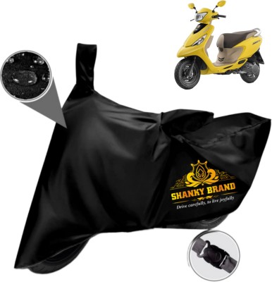 ShankyBrand Two Wheeler Cover for TVS, Universal For Bike(Scooty Zest 110 BS6, Black)