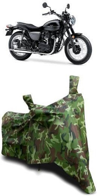 ATBROTHERS Waterproof Two Wheeler Cover for Kawasaki(W800 BS6, Multicolor, Green)