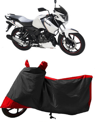 GROFATIK Two Wheeler Cover for TVS(Apache, Red)