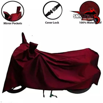 smwzxyu Waterproof Two Wheeler Cover for Yamaha(Saluto, Maroon)