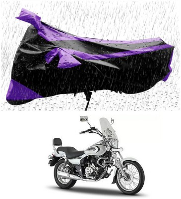 Genipap Two Wheeler Cover for Bajaj(Avenger 220 Cruise, Black, Purple)