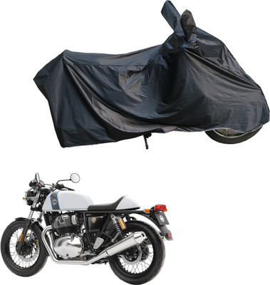 Motodreka Waterproof Two Wheeler Cover for Royal Enfield(Continental GT, Black)