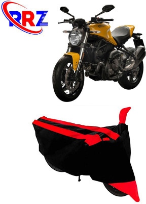 RRZ Waterproof Two Wheeler Cover for Ducati(Monster 821, Black, Red)