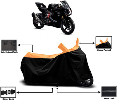 Amexride Two Wheeler Cover for TVS(Apache RTR 310 BS6, Orange)