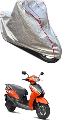 GOSHIV-car and bike accessories Waterproof Two Wheeler Cover for Ampere(Silver)