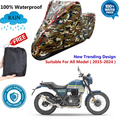 AUTOCAD Waterproof Two Wheeler Cover for Royal Enfield(Multicolor)