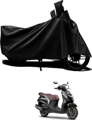 KEDIT Two Wheeler Cover for Yamaha(Fascino, Black)