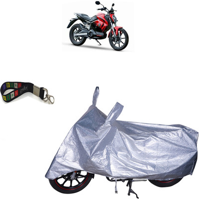UKIGAL Waterproof Two Wheeler Cover for Revolt(BS6, Silver)