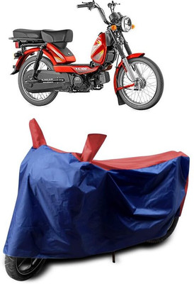 KEDIT Two Wheeler Cover for TVS(Heavy Duty, Red, Blue)