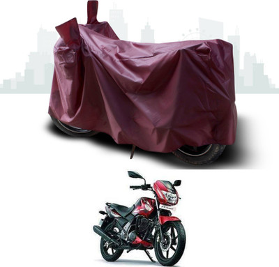AASHTIK MART Two Wheeler Cover for TVS(Flame SR125, Maroon)