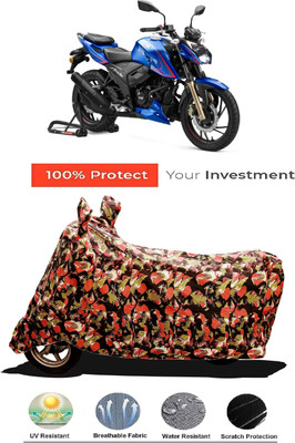 Amexride Two Wheeler Cover for TVS(Apache RTR 200 4V, Multicolor)