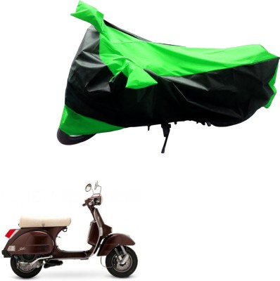 Mdstar Waterproof Two Wheeler Cover for TVS(Star Euro, Black, Green)