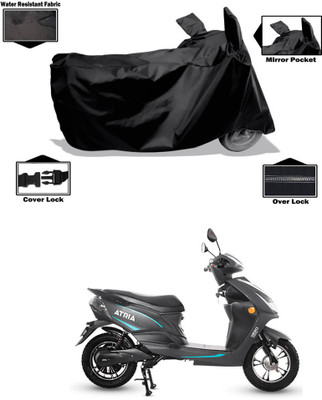 CODOKI Waterproof Two Wheeler Cover for Hero(Electric Atria, Black)