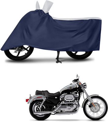 aosis Two Wheeler Cover for Harley Davidson(1200 Custom, Blue)