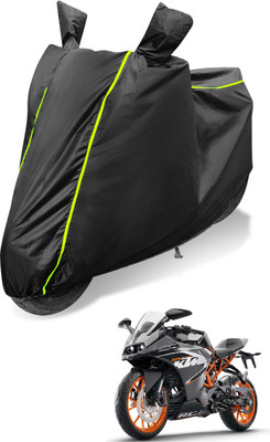 Auto Hub Waterproof Two Wheeler Cover for KTM(RC 390, Black)