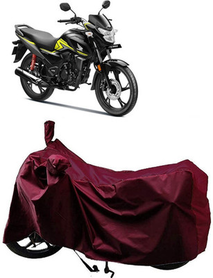 Matt Moon Two Wheeler Cover for Honda(CB Shine, Maroon)