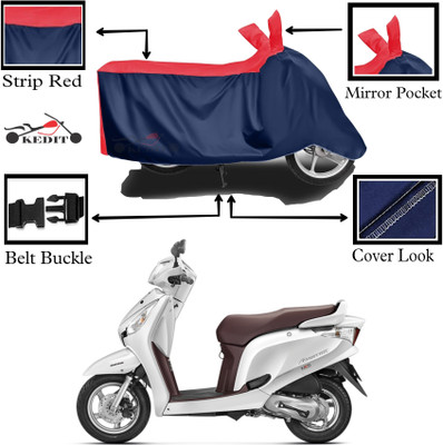 KEDIT Two Wheeler Cover for Honda(Aviator, Red, Blue)