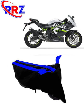RRZ Waterproof Two Wheeler Cover for Kawasaki(Ninja, Black, Blue)