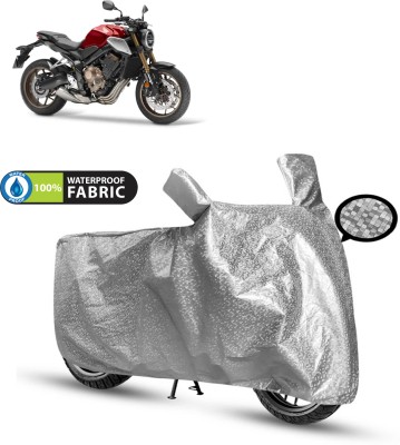 GOSHIV-car and bike accessories Waterproof Two Wheeler Cover for Honda(Silver)