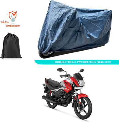 CODOKI Waterproof Two Wheeler Cover for Hero(Passion Pro i3S, Blue)