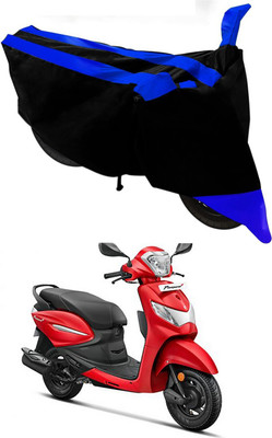 Mdstar Waterproof Two Wheeler Cover for Hero(Pleasure Plus, Blue, Black)