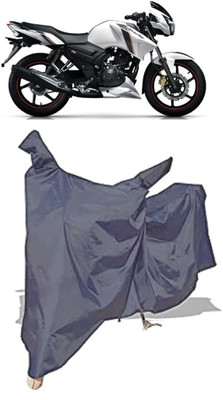Amexride Two Wheeler Cover for TVS(Apache 150, Grey)