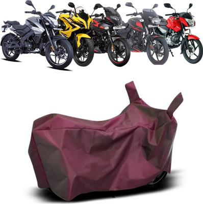 AUTOCAD Waterproof Two Wheeler Cover for Bajaj(Pulsar 125, Maroon)