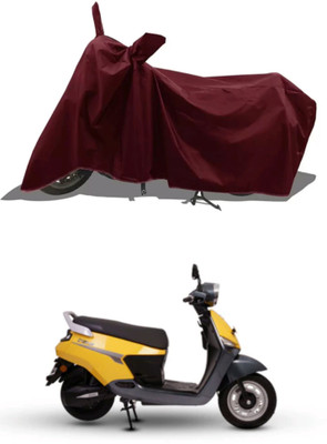HWSXQAE Waterproof Two Wheeler Cover for Bgauss(Maroon)