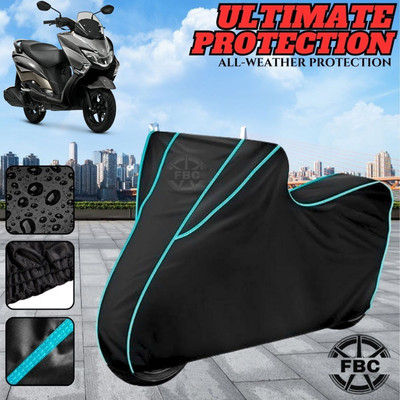 AutoGalaxy Waterproof Two Wheeler Cover for Suzuki(Burgman Electric, Black)