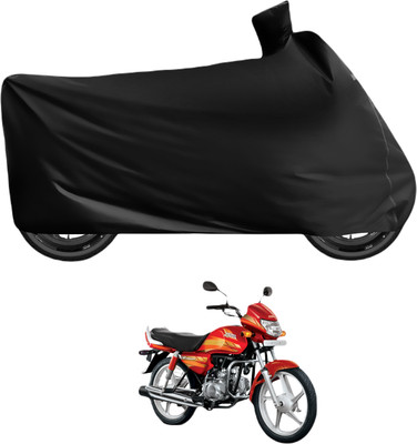 MOCKHE Waterproof Two Wheeler Cover for Hero(CD deluxe, Black)