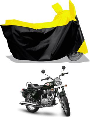 Amexride Two Wheeler Cover for Royal Enfield(Standardv BS6, Yellow, Black)