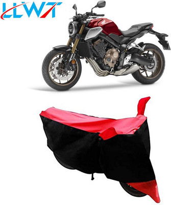 KPIND Waterproof Two Wheeler Cover for Honda(CBR650R, Black, Red)