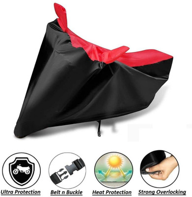 KEDIT Two Wheeler Cover for Bajaj(V15, Red, Black)