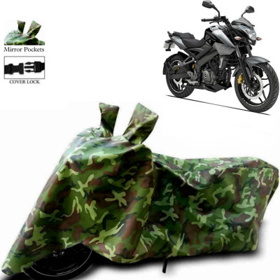 ma collections Waterproof Two Wheeler Cover for Bajaj(Pulsar 200NS FI BS6, Green)