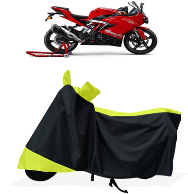 Tricway Two Wheeler Cover for TVS(Apache RR 310, Yellow, Black)