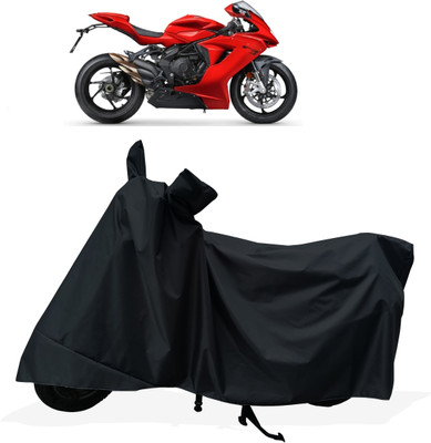 Tricway Two Wheeler Cover for MV Agusta(F3, Black)