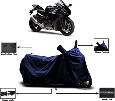 Amexride Two Wheeler Cover for Yamaha(YZF R1, Blue)