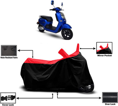 Amexride Two Wheeler Cover for Okinawa(Lite, Red)