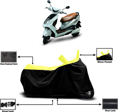 Amexride Two Wheeler Cover for Okinawa(Raise BS6, Yellow)