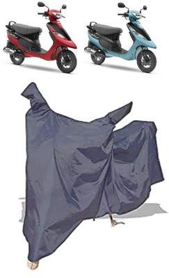 Amexride Two Wheeler Cover for TVS(Scooty Pep Plus, Grey)