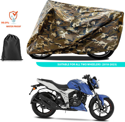 CODOKI Two Wheeler Cover for TVS(Apache RTR 160 4V, Yellow)