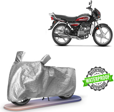 Autoinnovation Waterproof Two Wheeler Cover for Hero, Universal For Bike(Splendor Plus, Silver)
