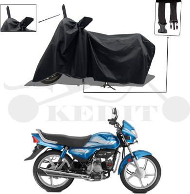KEDIT Two Wheeler Cover for Hero(HF Deluxe, Black)