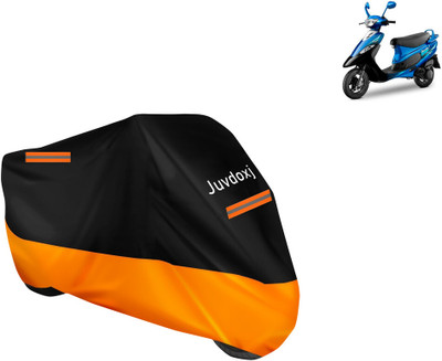 Juvdoxj Waterproof Two Wheeler Cover for TVS(Pep Plus, Orange)