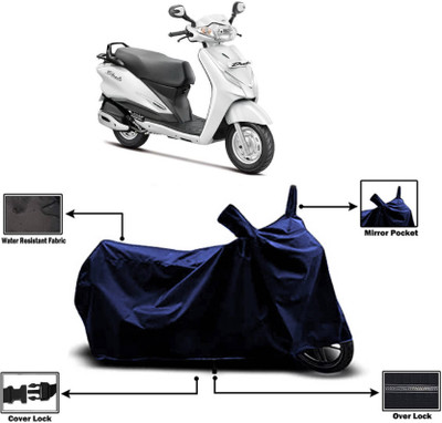 AASHTIK MART Two Wheeler Cover for Hero(Duet VX 110CC, Blue)
