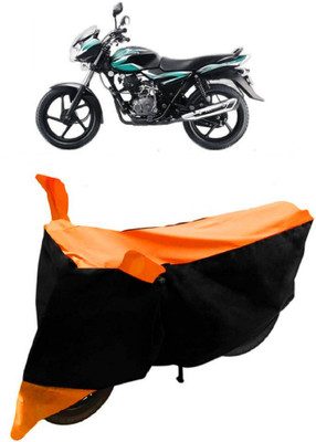 NEXTON Waterproof Two Wheeler Cover for Bajaj(Discover 100 DTS-i, Orange, Black)