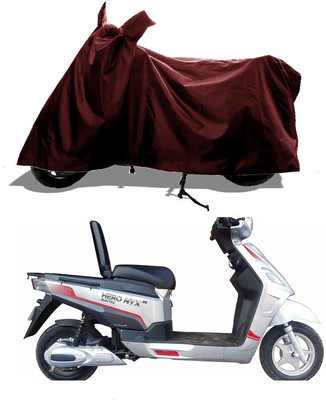 GROFATIK Two Wheeler Cover for Hero(Electric Maxi, Maroon)