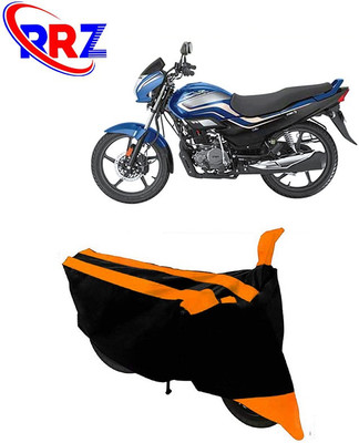 RRZ Waterproof Two Wheeler Cover for Hero(MotoCorp Super Splendor, Black, Orange)