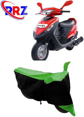 RRZ Waterproof Two Wheeler Cover for Mahindra(Flyte, Black, Green)
