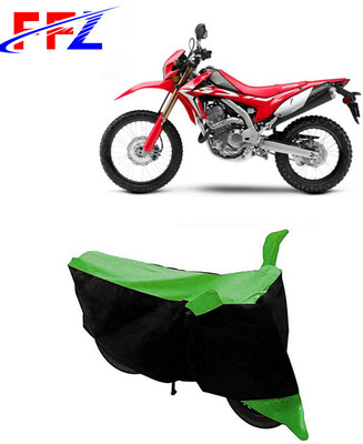 FFZ Two Wheeler Cover for Honda(CRF 250 L, Black, Green)